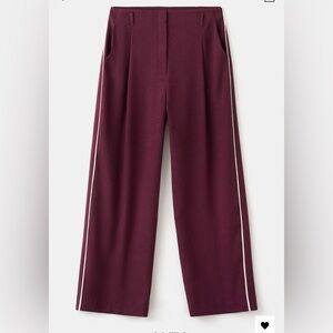 CONTRAST STRIPE STRAIGHT PANTS